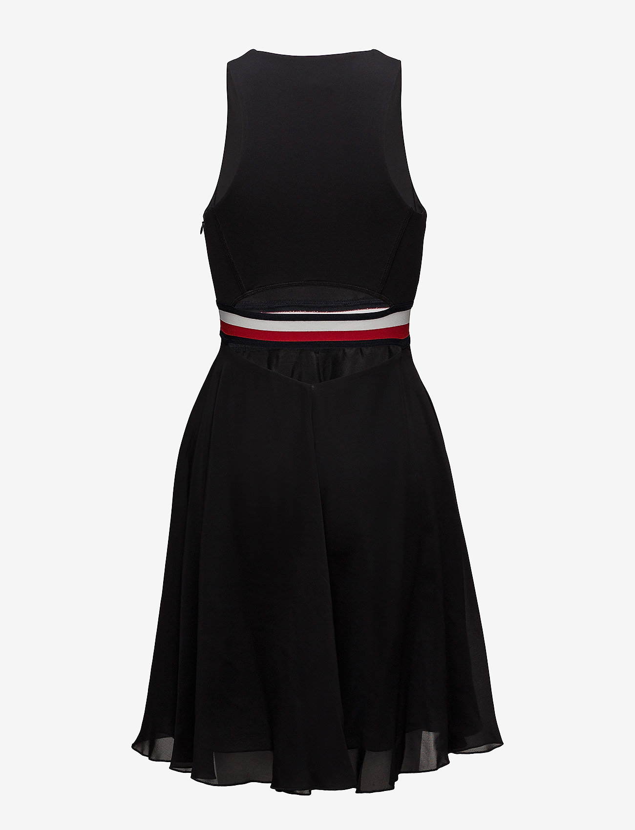 Tommy Hilfiger - GIGI HADID SILK RACER BACK DRESS NS - black beauty - 1