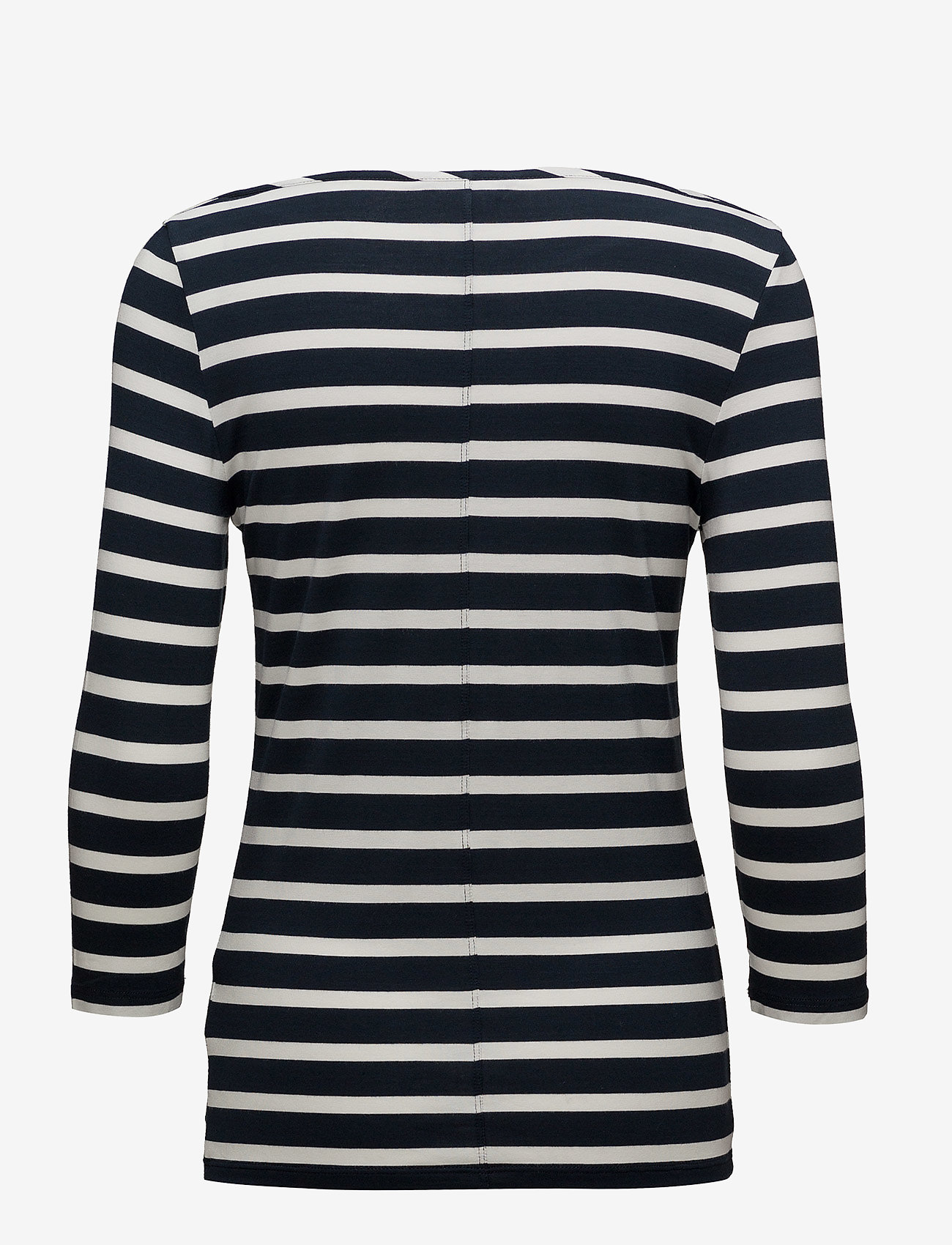 Tommy Hilfiger - HERITAGE BOAT NECK TEE 3/4 - midnight / classic white - 1