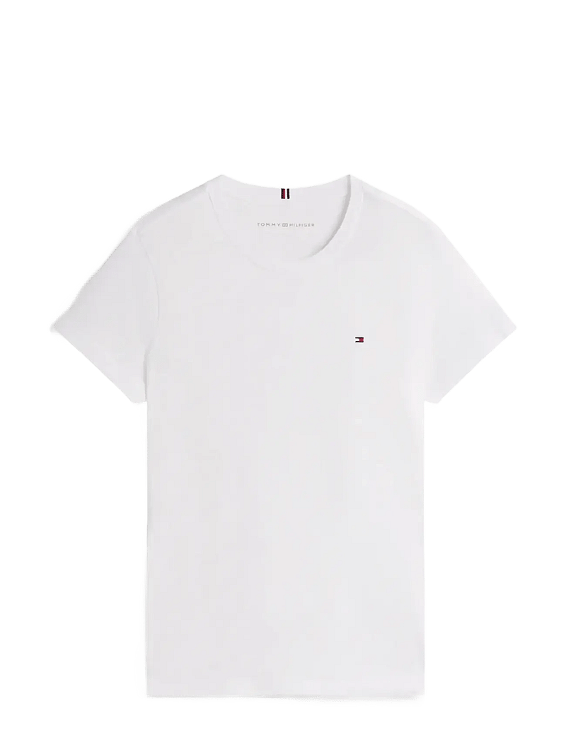 Tommy Hilfiger - HERITAGE CREW NECK TEE - t-shirts - classic white - 1