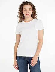 Tommy Hilfiger - HERITAGE CREW NECK TEE - t-shirts - classic white - 0