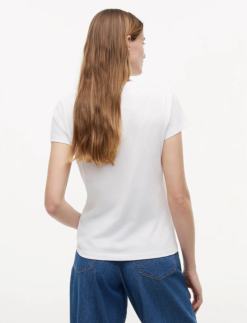 Tommy Hilfiger - HERITAGE CREW NECK TEE - t-shirts - classic white - 3