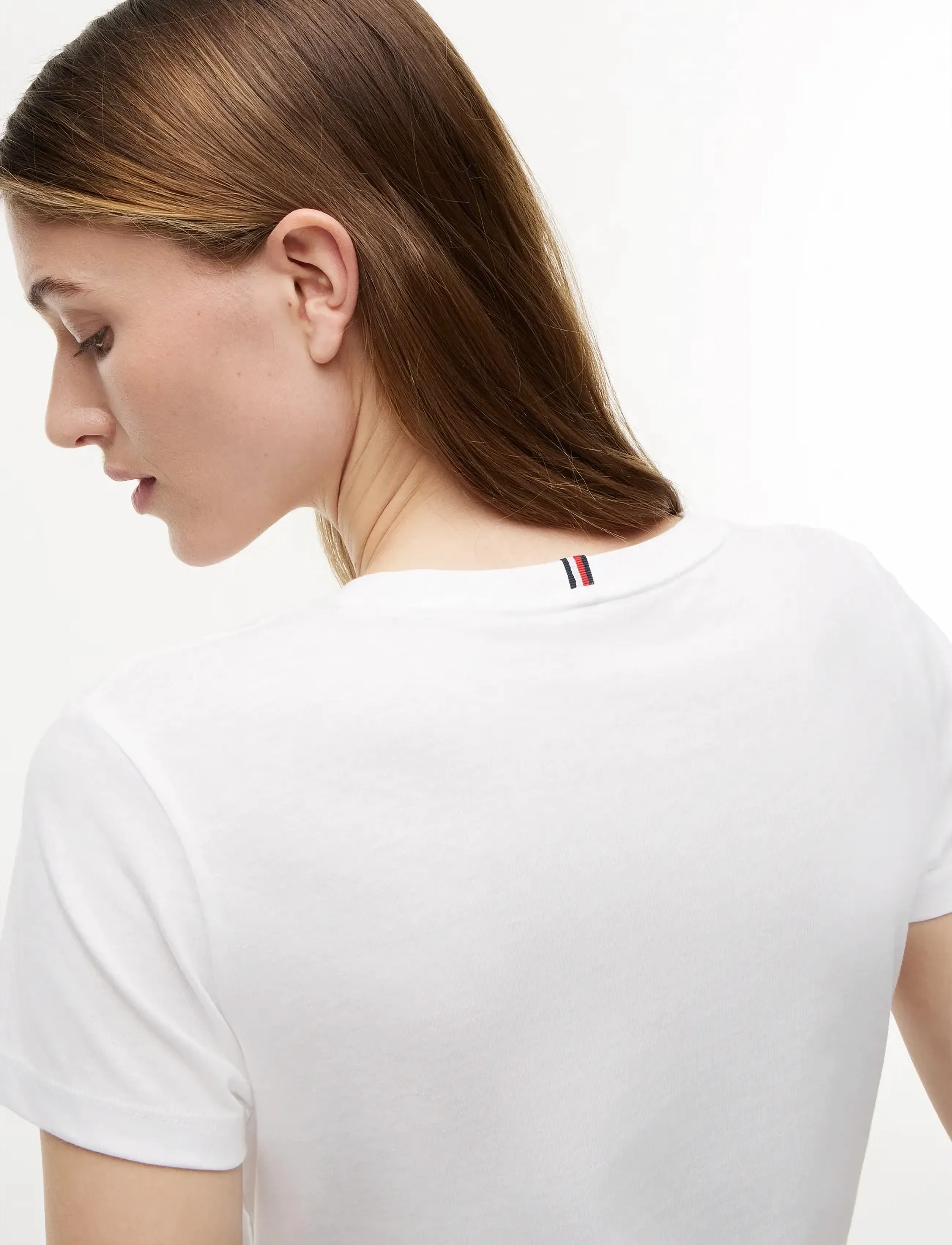 Tommy Hilfiger - HERITAGE CREW NECK TEE - t-shirts - classic white - 4
