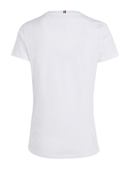 Tommy Hilfiger - HERITAGE CREW NECK TEE - t-shirts - classic white - 6