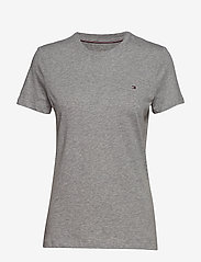 Tommy Hilfiger - HERITAGE CREW NECK TEE - t-shirt & tops - light grey htr - 0