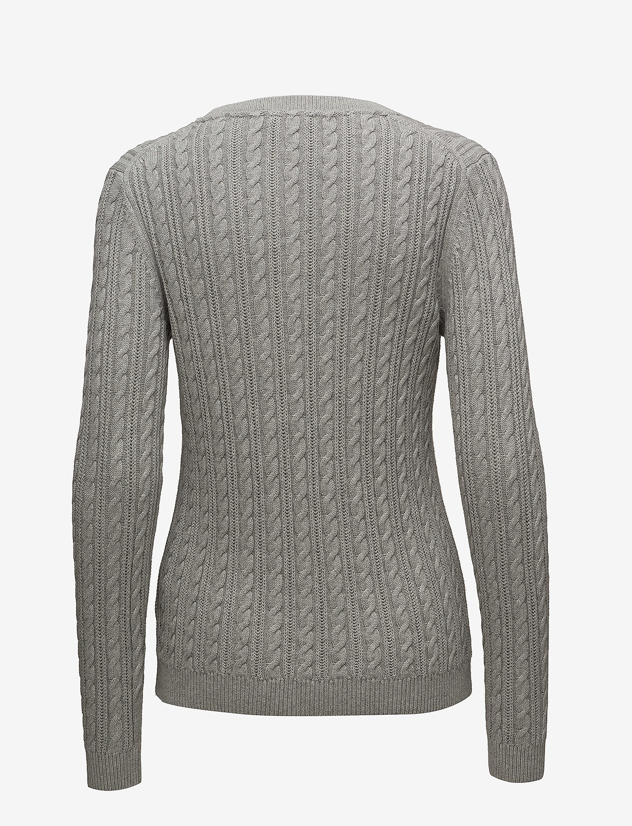 Tommy Hilfiger - PASCALINO CABLE C-NK - light grey htr - 1