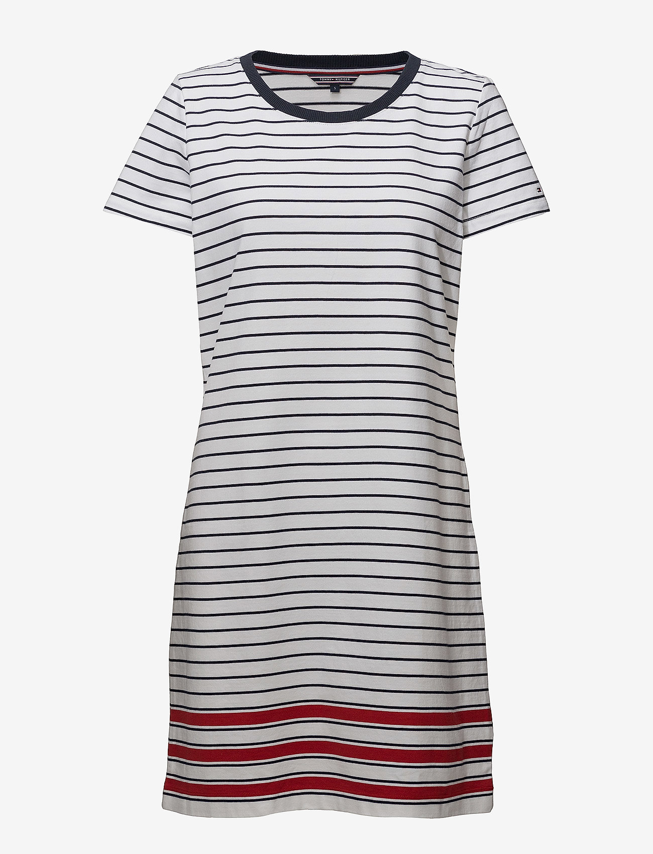 Tommy Hilfiger - DIARA DRESS SS - cl. white / midnight / pompeian red - 0