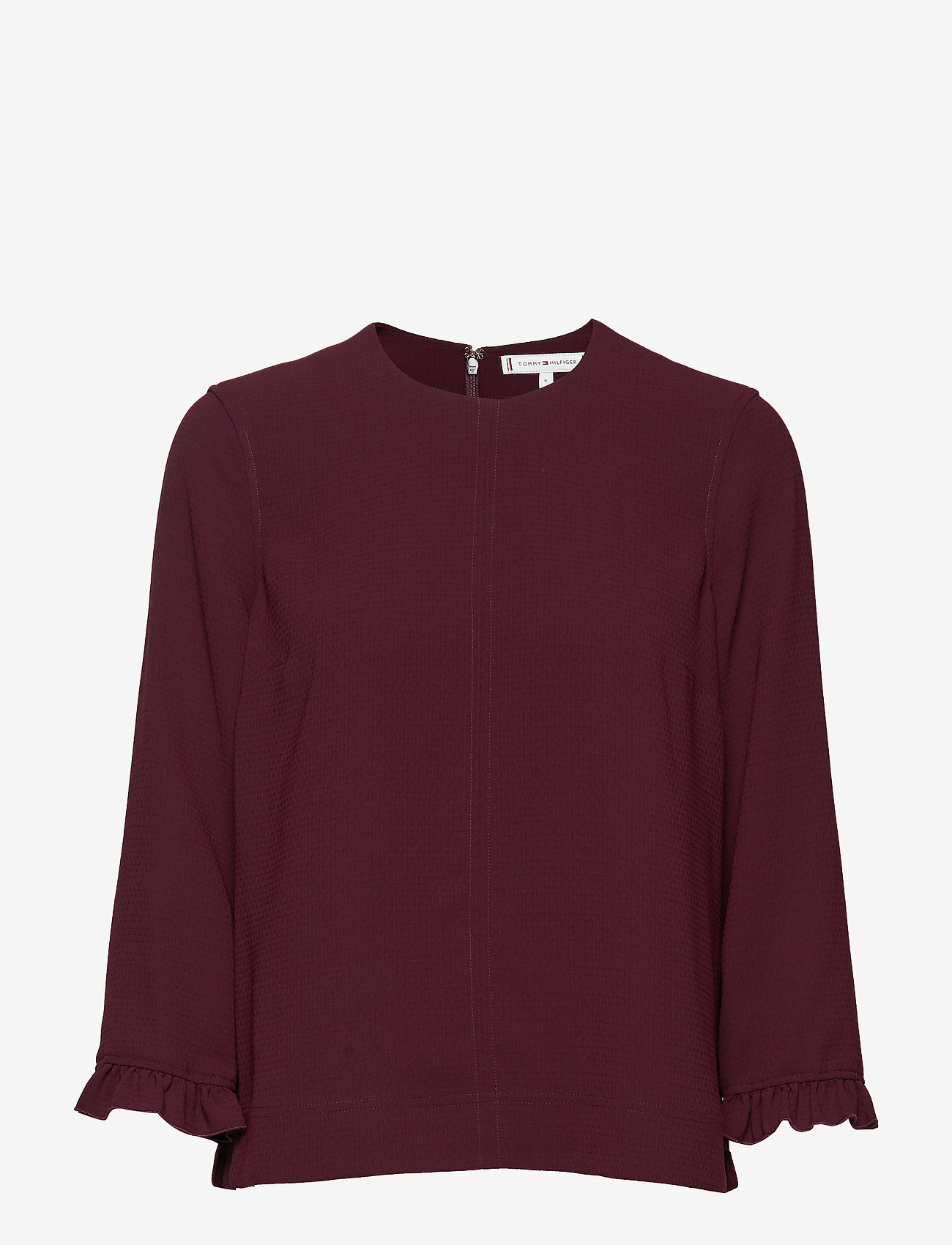 Tommy Hilfiger - MEG TOP 3/4 SLV - plum - 0