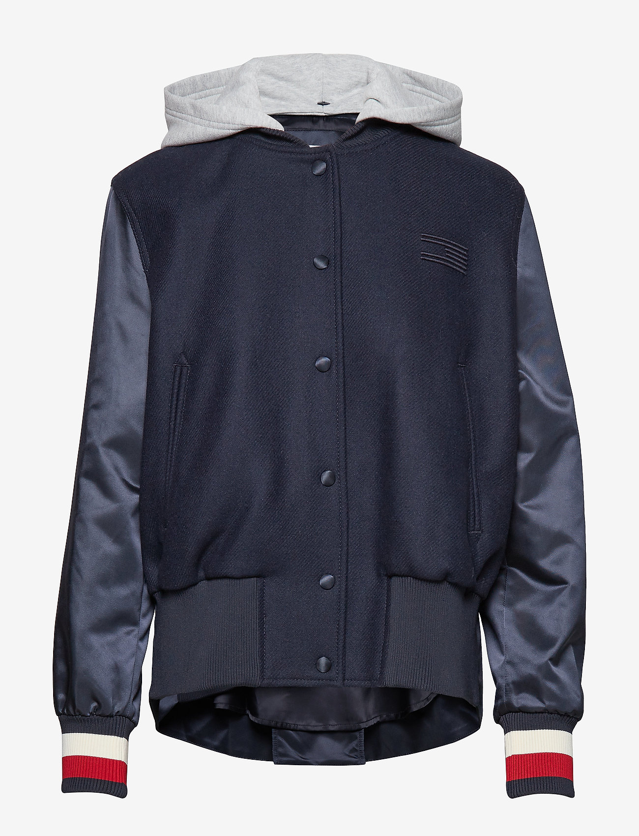 Tommy Hilfiger - MINDY WOOL BLEND COMBO BOMBER - sky captain - 0