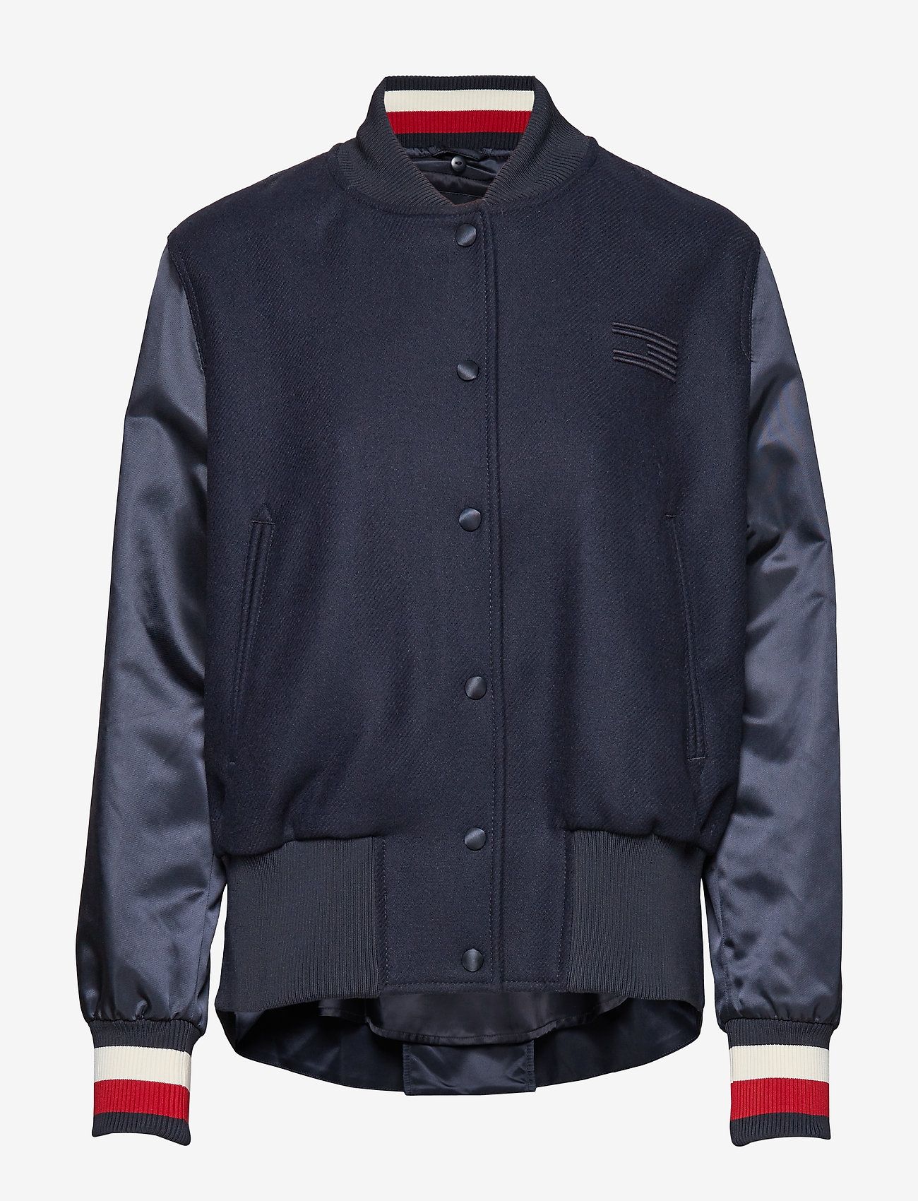 Tommy Hilfiger - MINDY WOOL BLEND COMBO BOMBER - sky captain - 1