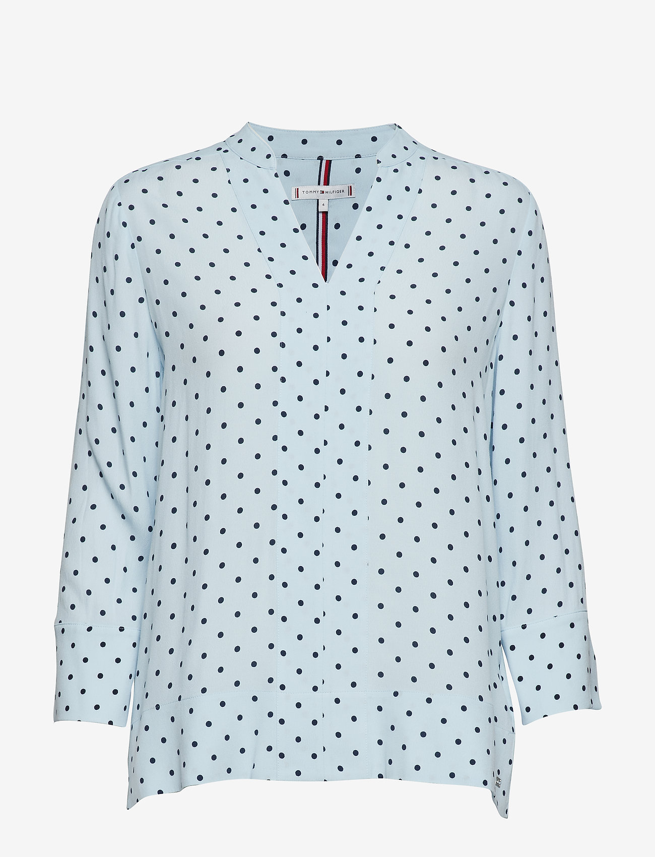Tommy Hilfiger - FLEUR BLOUSE 3/4 SLV - mini dot / omphalodes - 0