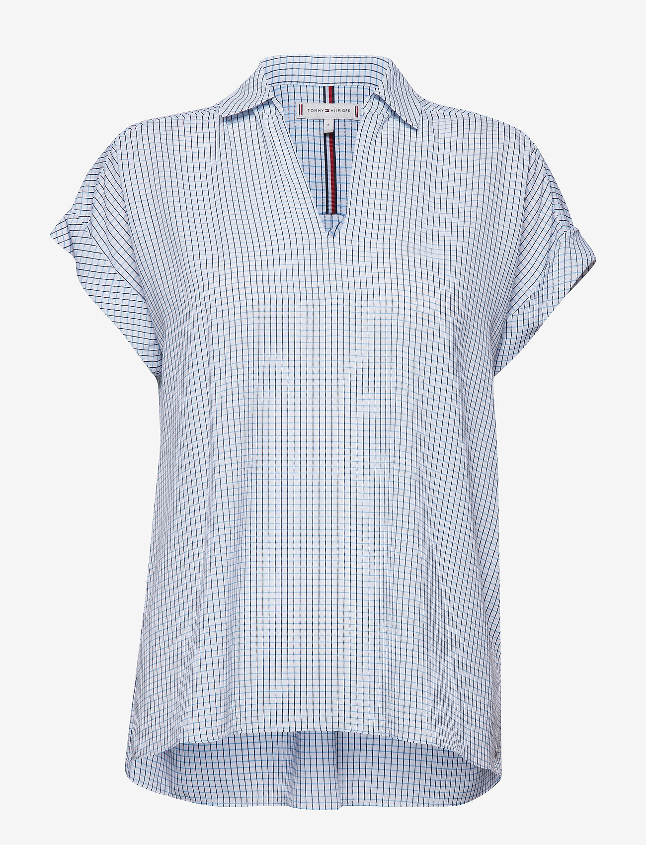 Tommy Hilfiger - HARPER TOP SS - mini chk prt / alaskan blue - 0