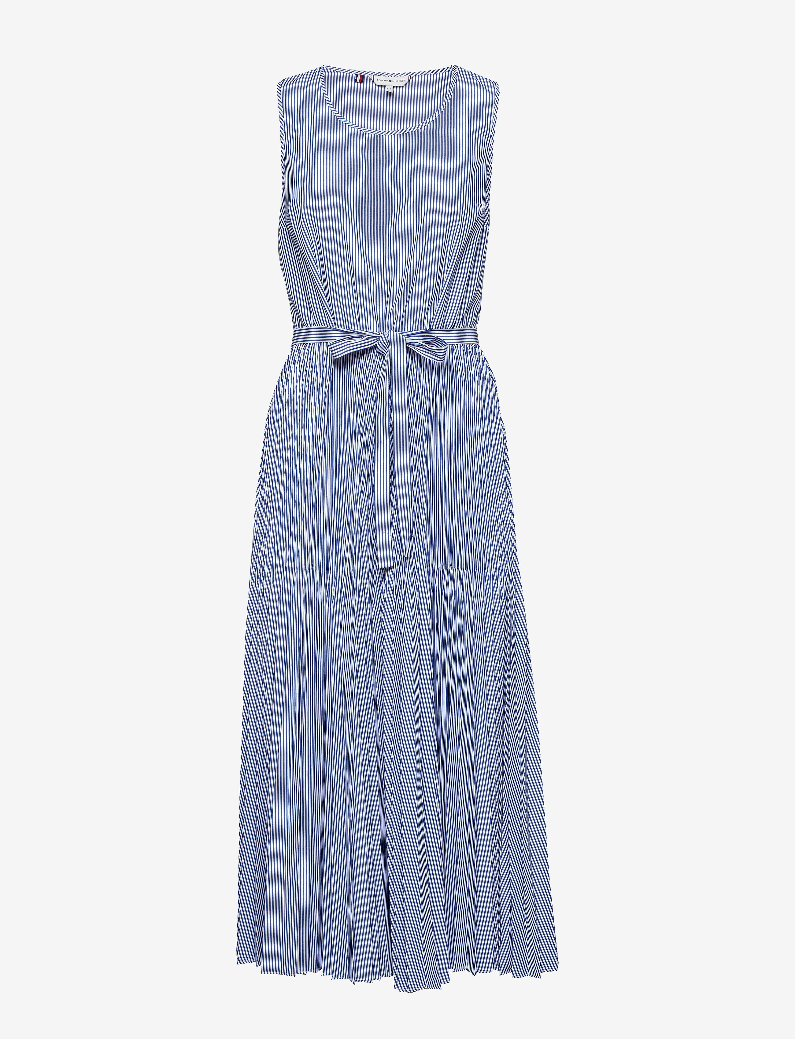 Tommy Hilfiger - DAISY MIDI DRESS NS, - ithaca pleat stp / deep ultram - 0
