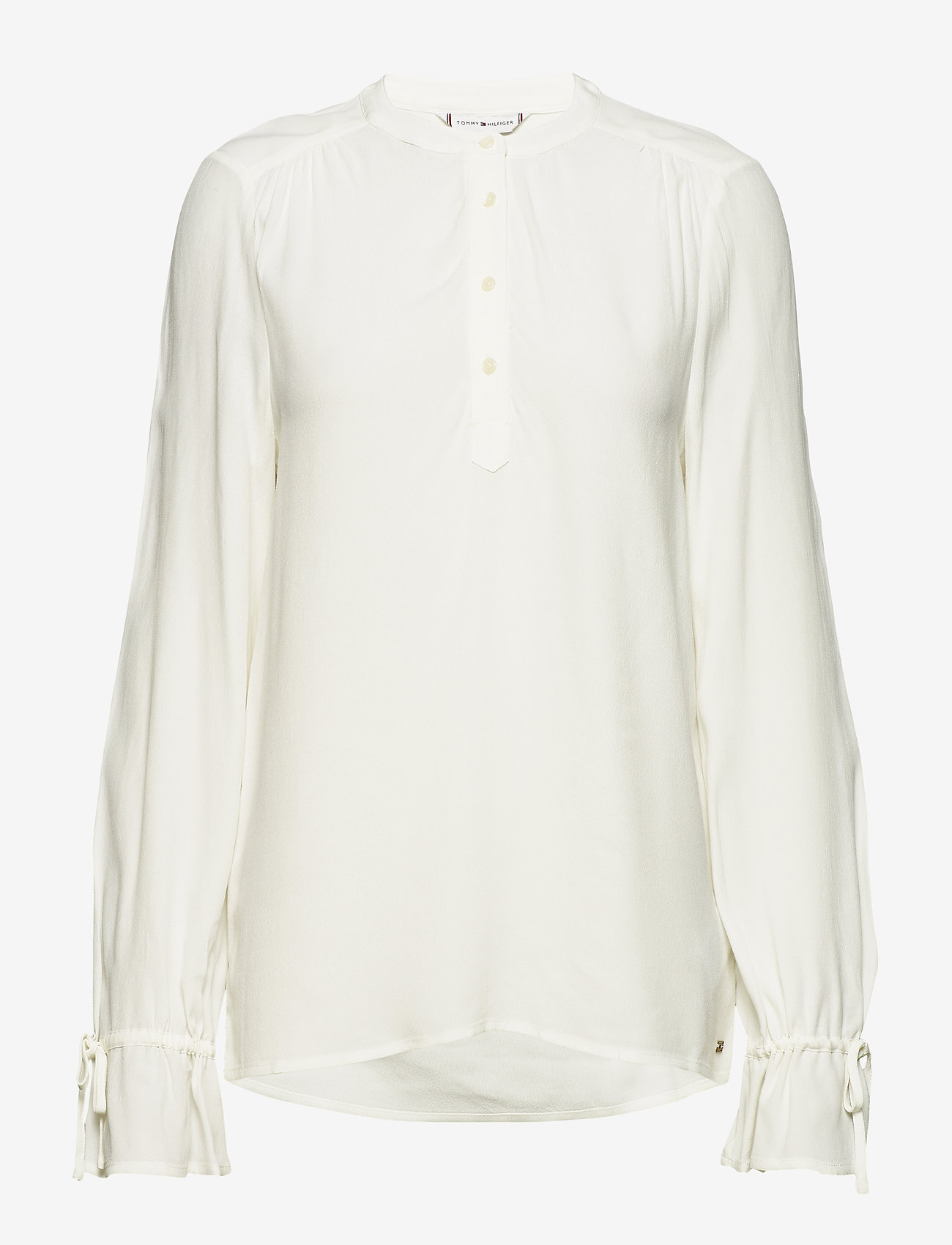 Tommy Hilfiger - RIVA COLLAR BLOUSE L - snow white - 0