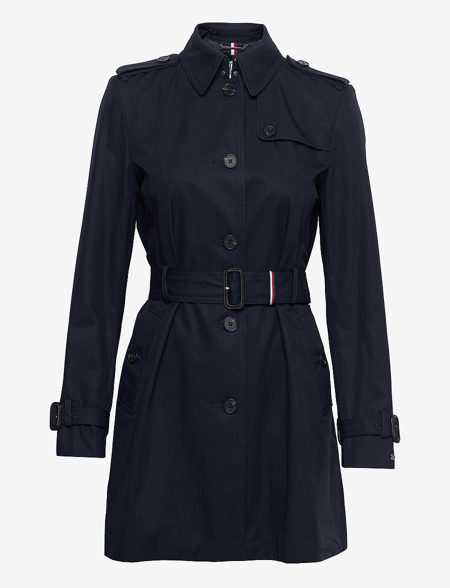 Tommy Hilfiger - HERITAGE SINGLE BREASTED TRENCH - trenchcoats - midnight - 1
