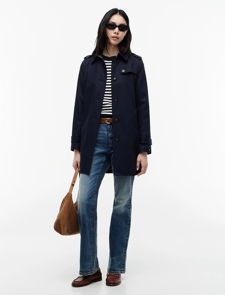 Tommy Hilfiger - HERITAGE SINGLE BREASTED TRENCH - vihmamantlid - midnight - 0