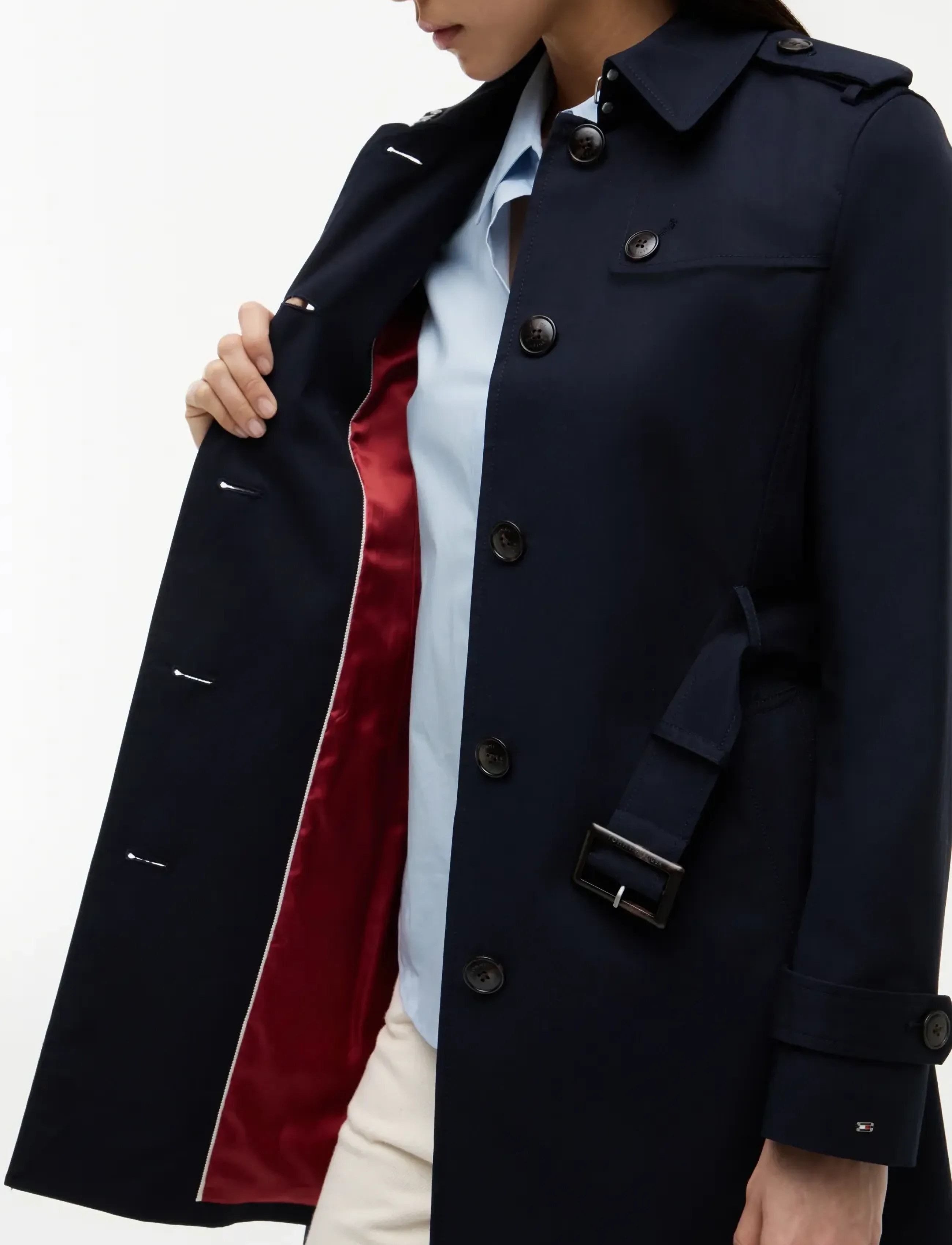 Tommy Hilfiger - HERITAGE SINGLE BREASTED TRENCH - vihmamantlid - midnight - 4