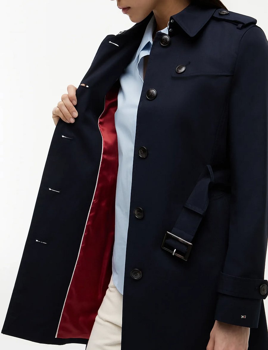 Tommy Hilfiger - HERITAGE SINGLE BREASTED TRENCH - trenchcoats - midnight - 4