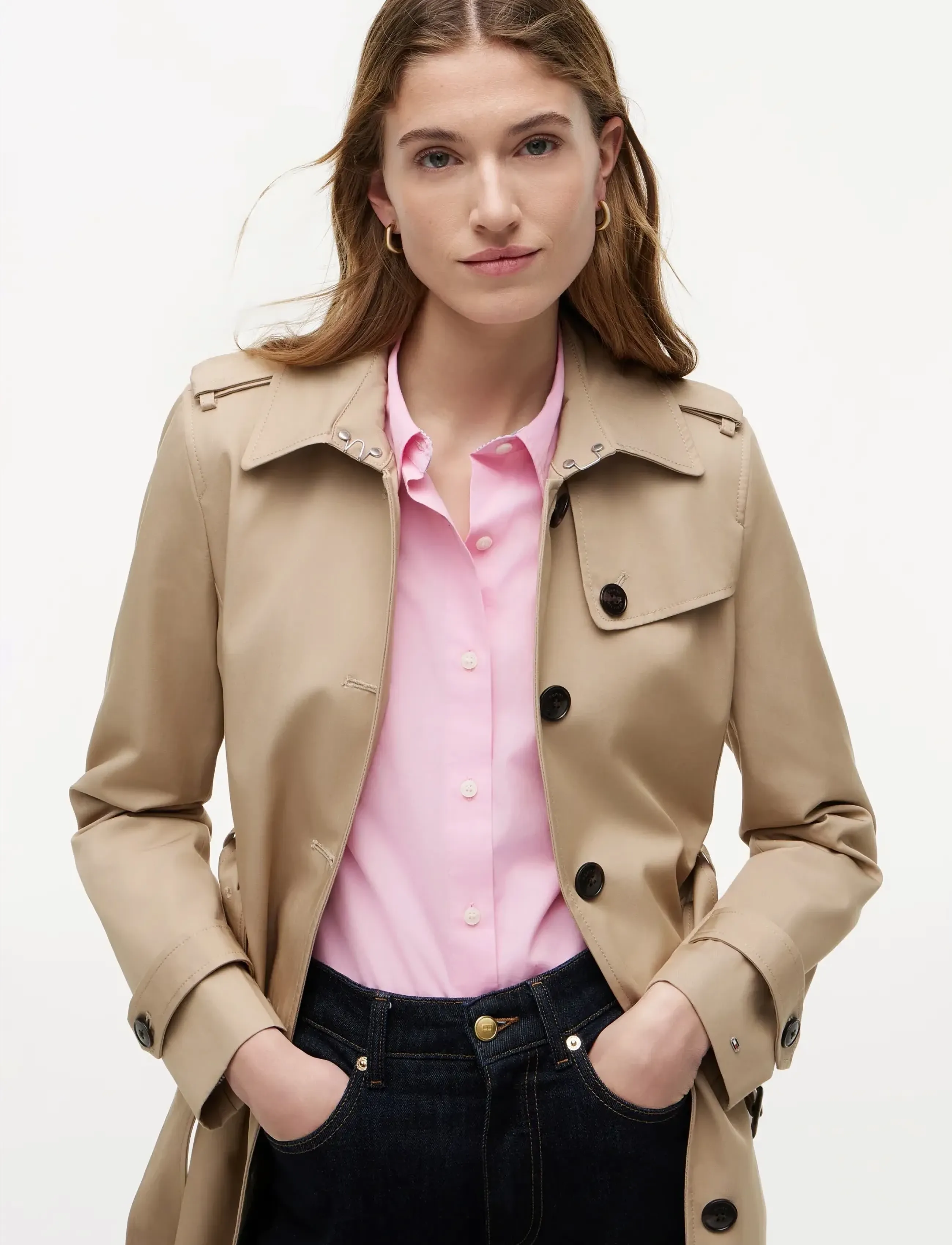 Tommy Hilfiger - HERITAGE SINGLE BREASTED TRENCH - overtøj - nos beige - 3