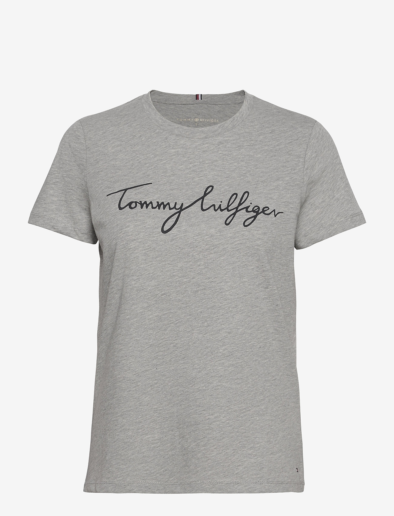Tommy Hilfiger - HERITAGE CREW NECK GRAPHIC TEE - light grey htr - 0