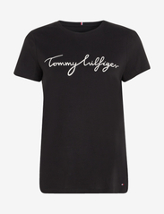 Tommy Hilfiger - HERITAGE CREW NECK GRAPHIC TEE - t-shirts - masters black - 0