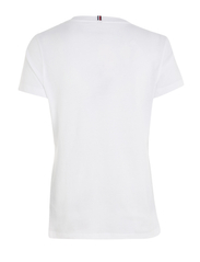 Tommy Hilfiger - HERITAGE V-NECK TEE - t-shirts - classic white - 6