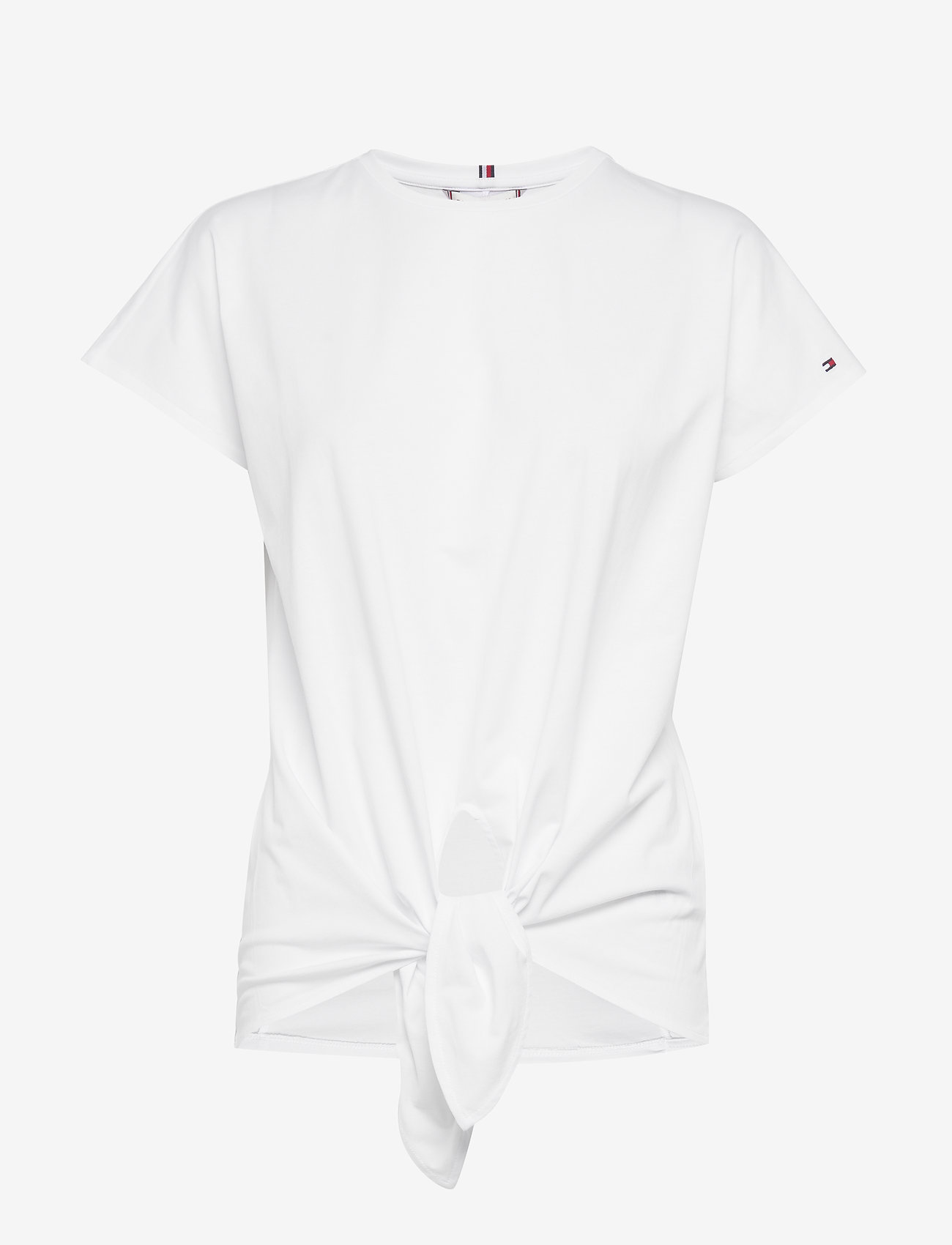 BRITT C-NK TOP SS - CLASSIC WHITE