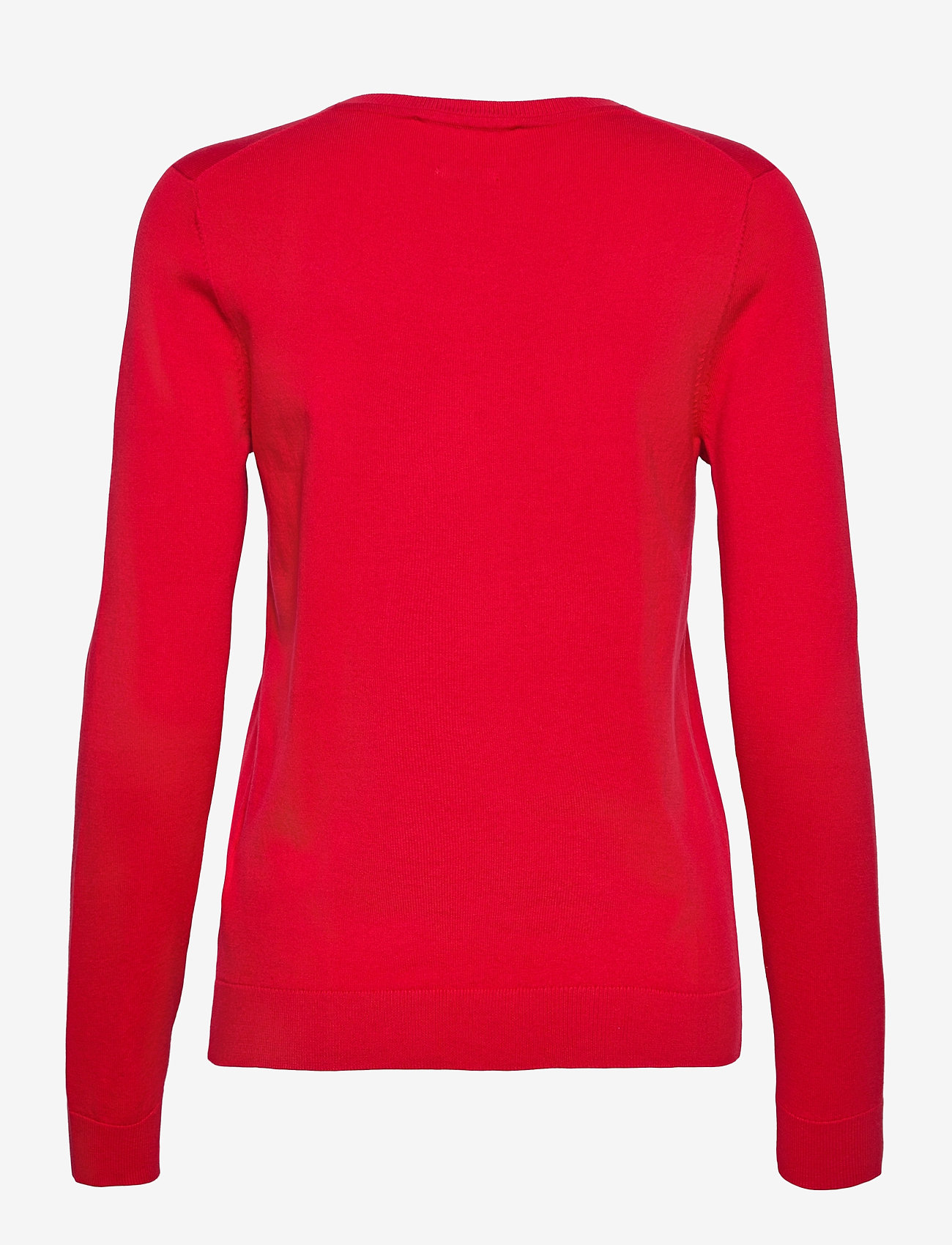 Tommy Hilfiger - HERITAGE V-NK SWEATER - neulepuserot - apple red - 1