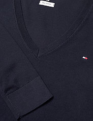 Tommy Hilfiger - HERITAGE V-NK SWEATER - jumpers - midnight - 2