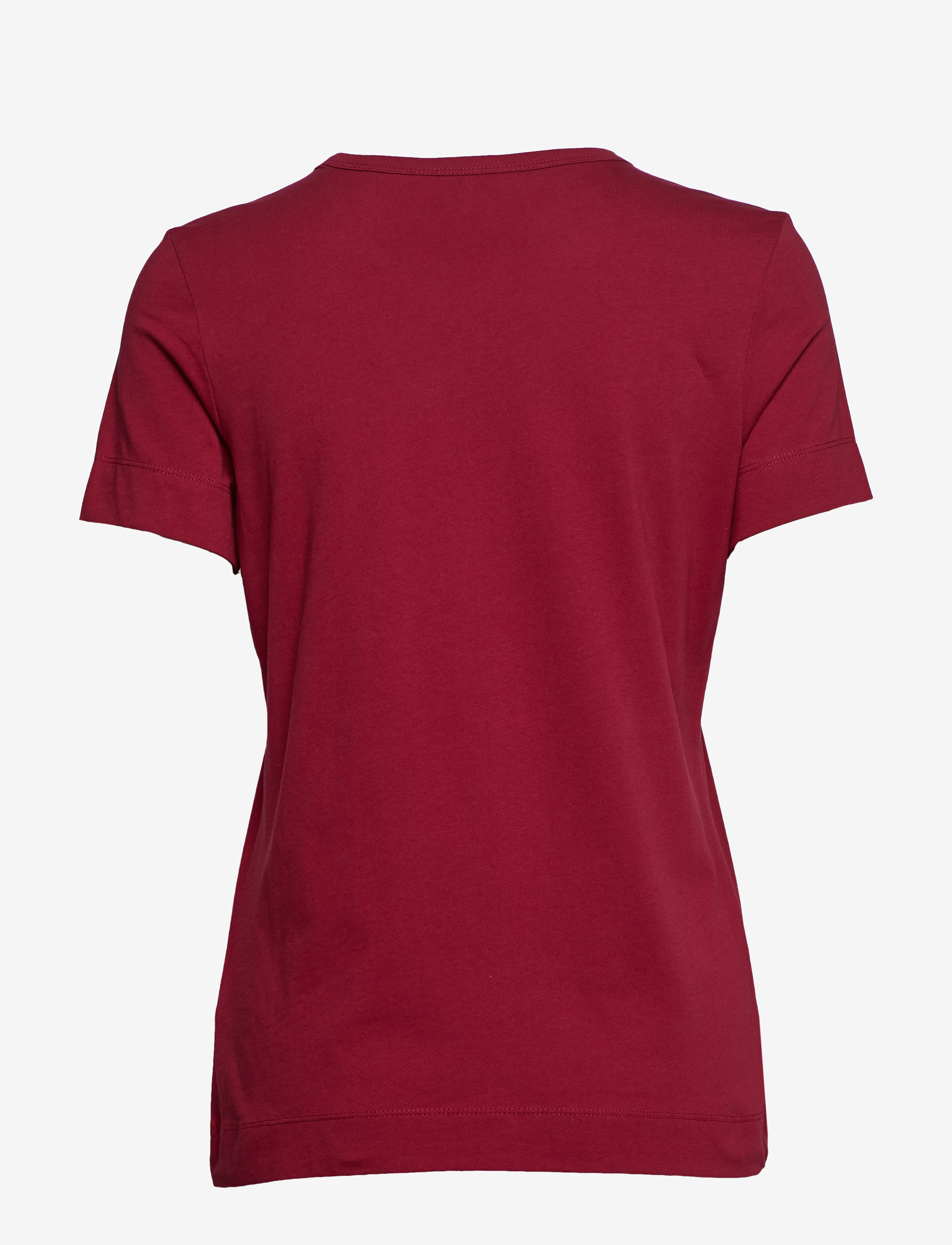 Tommy Hilfiger - CHRISTA C-NK TEE SS - beet red - 1