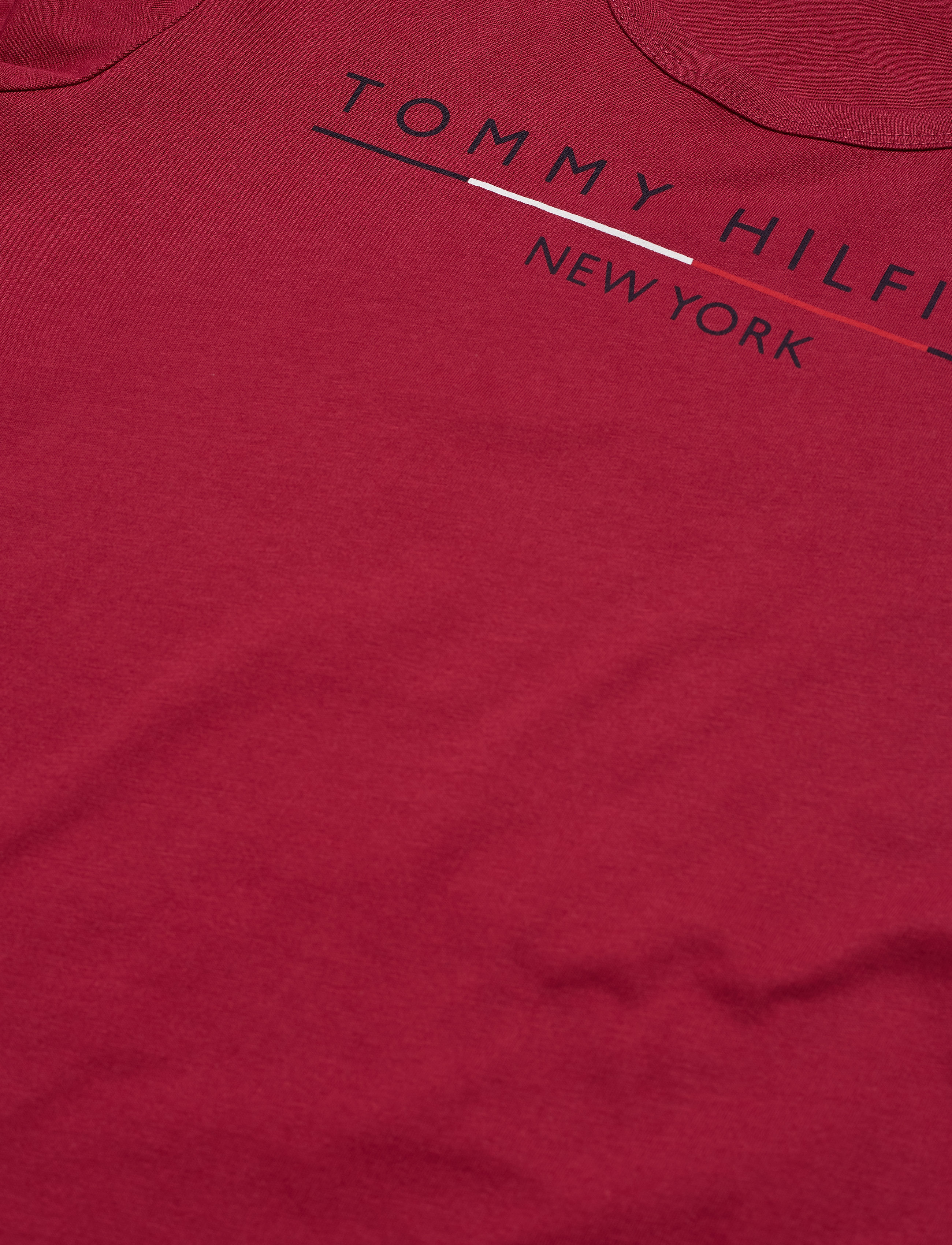 Tommy Hilfiger - CHRISTA C-NK TEE SS - beet red - 2