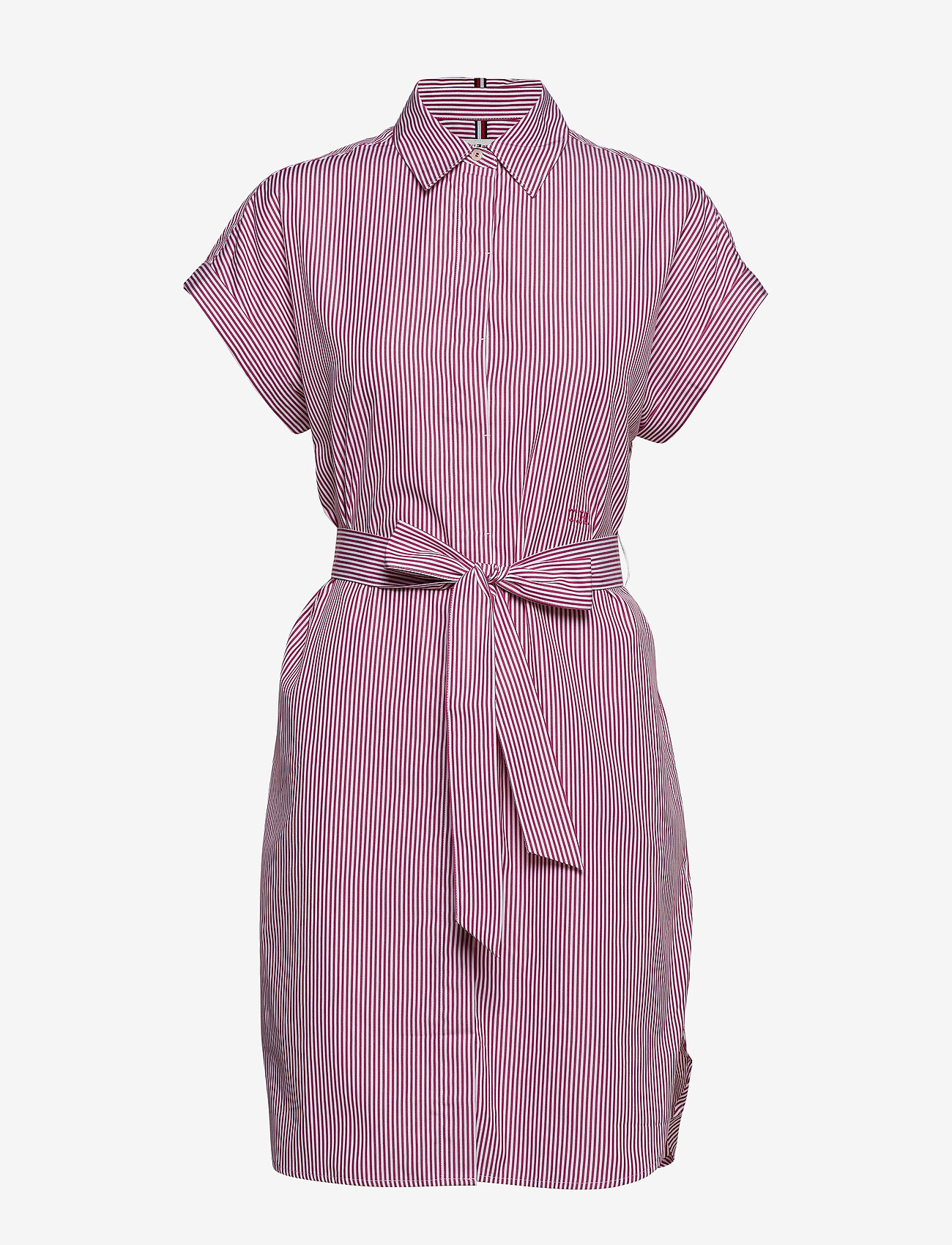 Tommy Hilfiger - TH ESSENTIAL SHIRT D - soft we stp yc / fuchsia red - 0