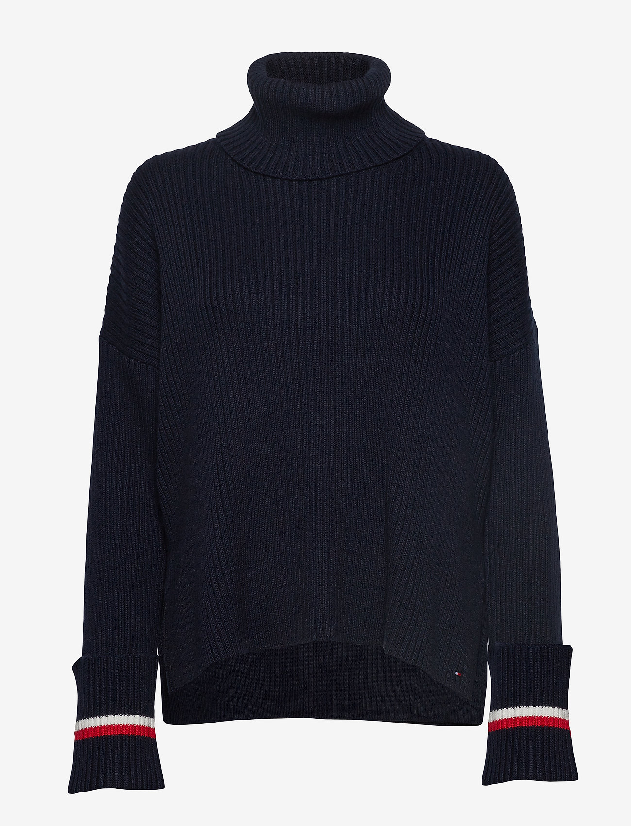 Tommy Hilfiger - HASEL ROLL-NK SWTR - sky captain - 0
