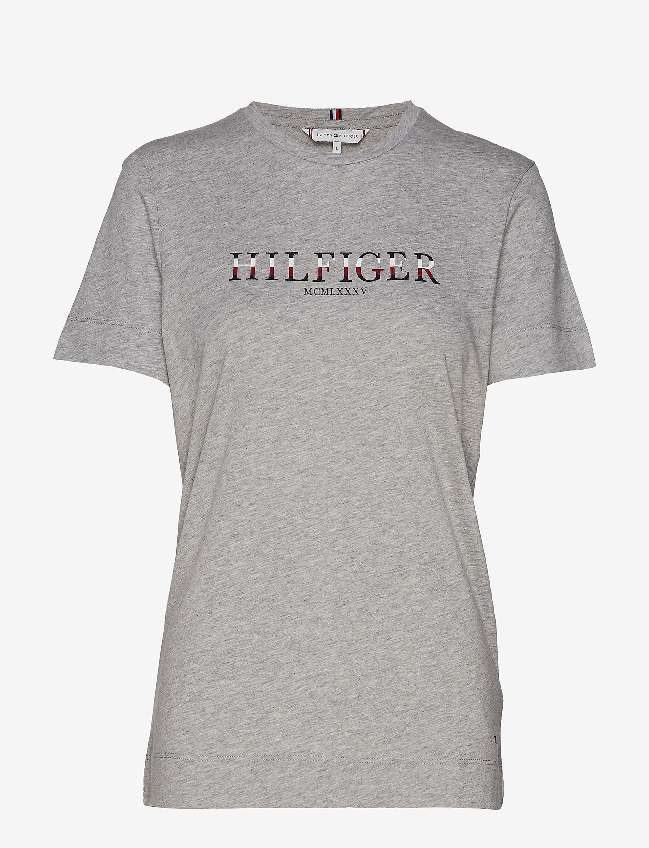 Tommy Hilfiger - KACY C-NK TEE SS - light grey heather - 0