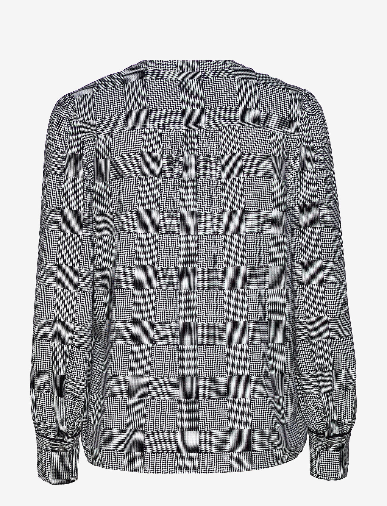Tommy Hilfiger - TH ESSENTIAL P-OVER BLOUSE LS - prince of wales prt grey - 1