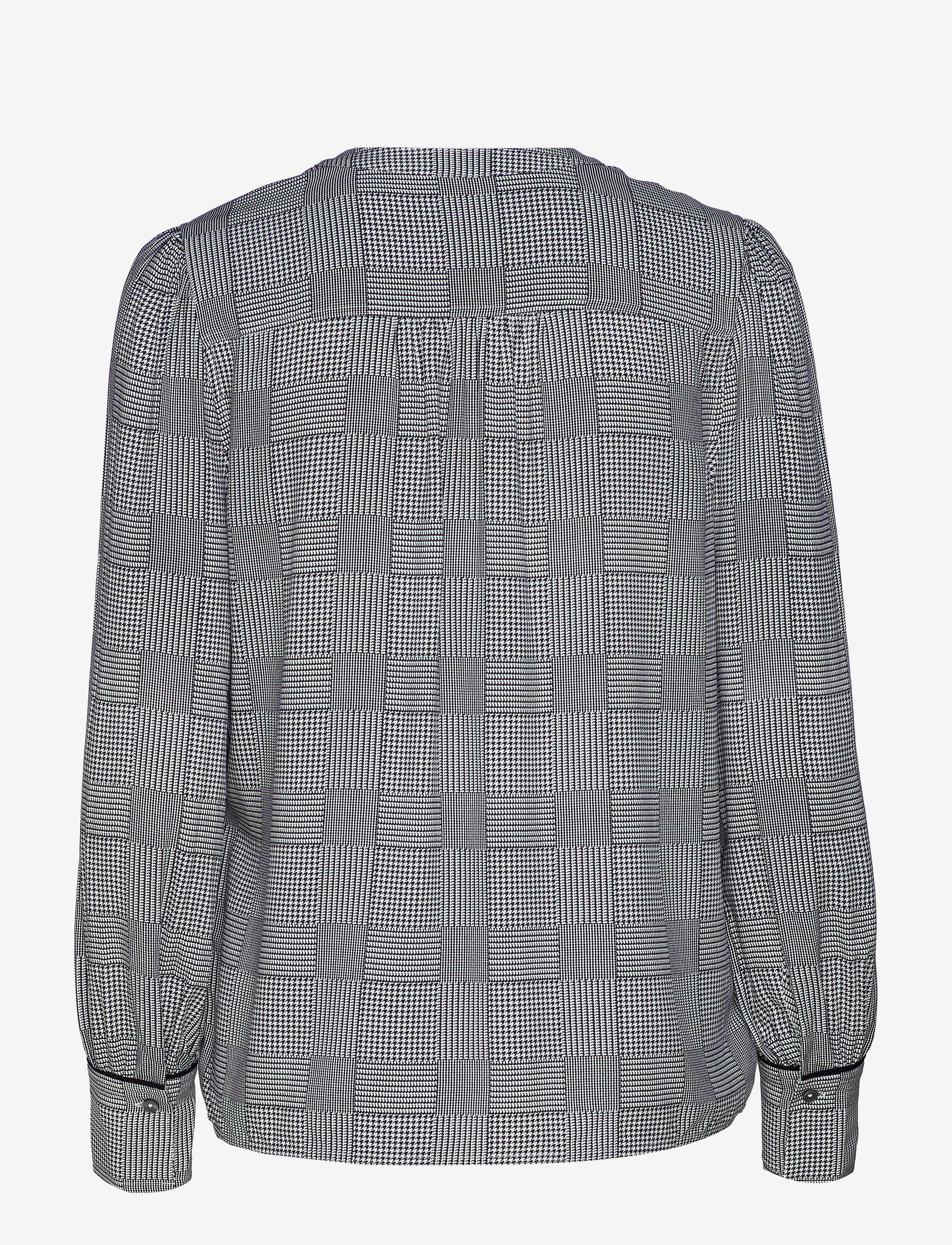 Tommy Hilfiger - TH ESSENTIAL P-OVER BLOUSE LS - prince of wales prt grey - 1