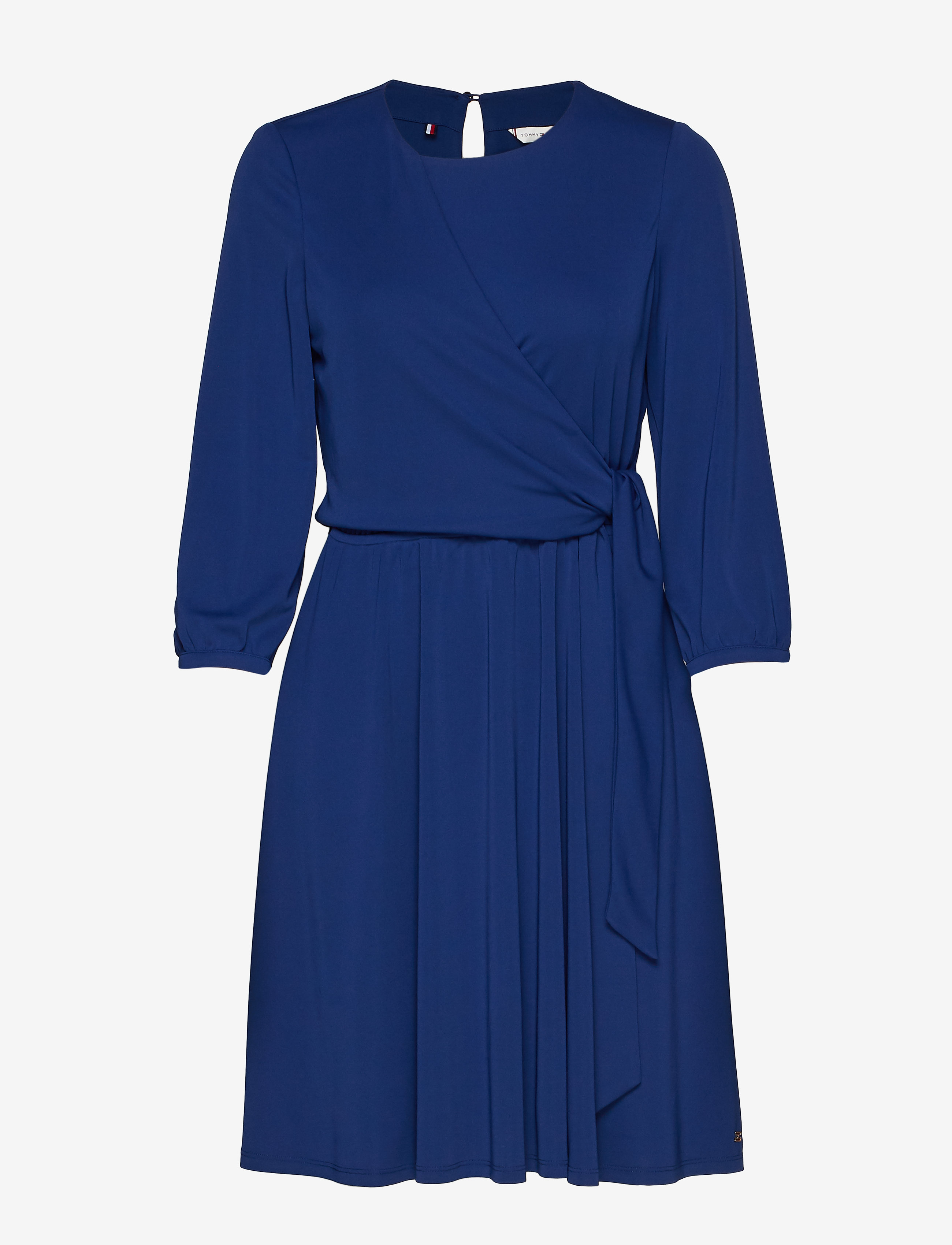 Tommy Hilfiger - BARBARA WRAP DRESS LS - blue depths - 0
