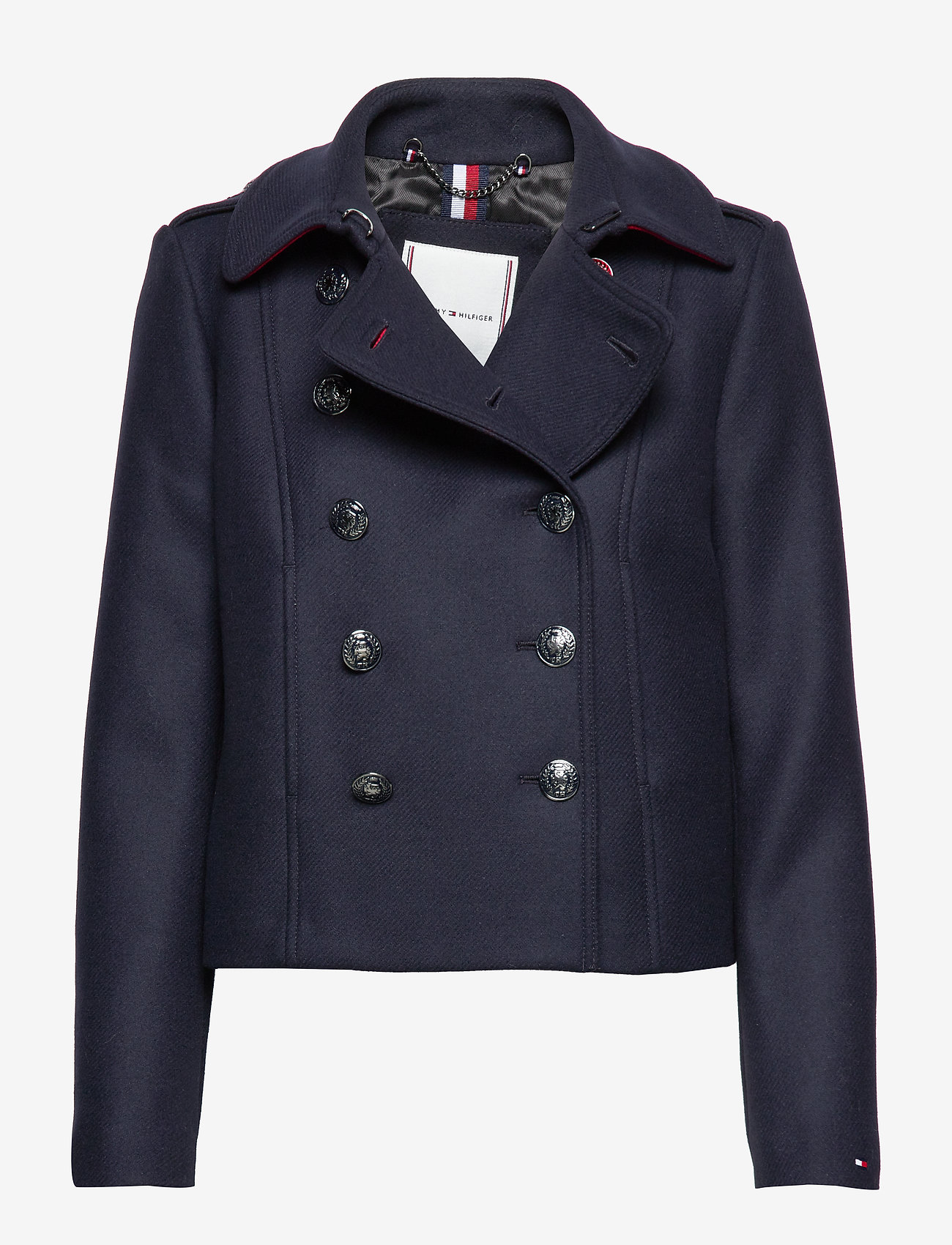 Tommy Hilfiger - BELLE WOOL BLEND DB UTILITY JKT - desert sky - 0