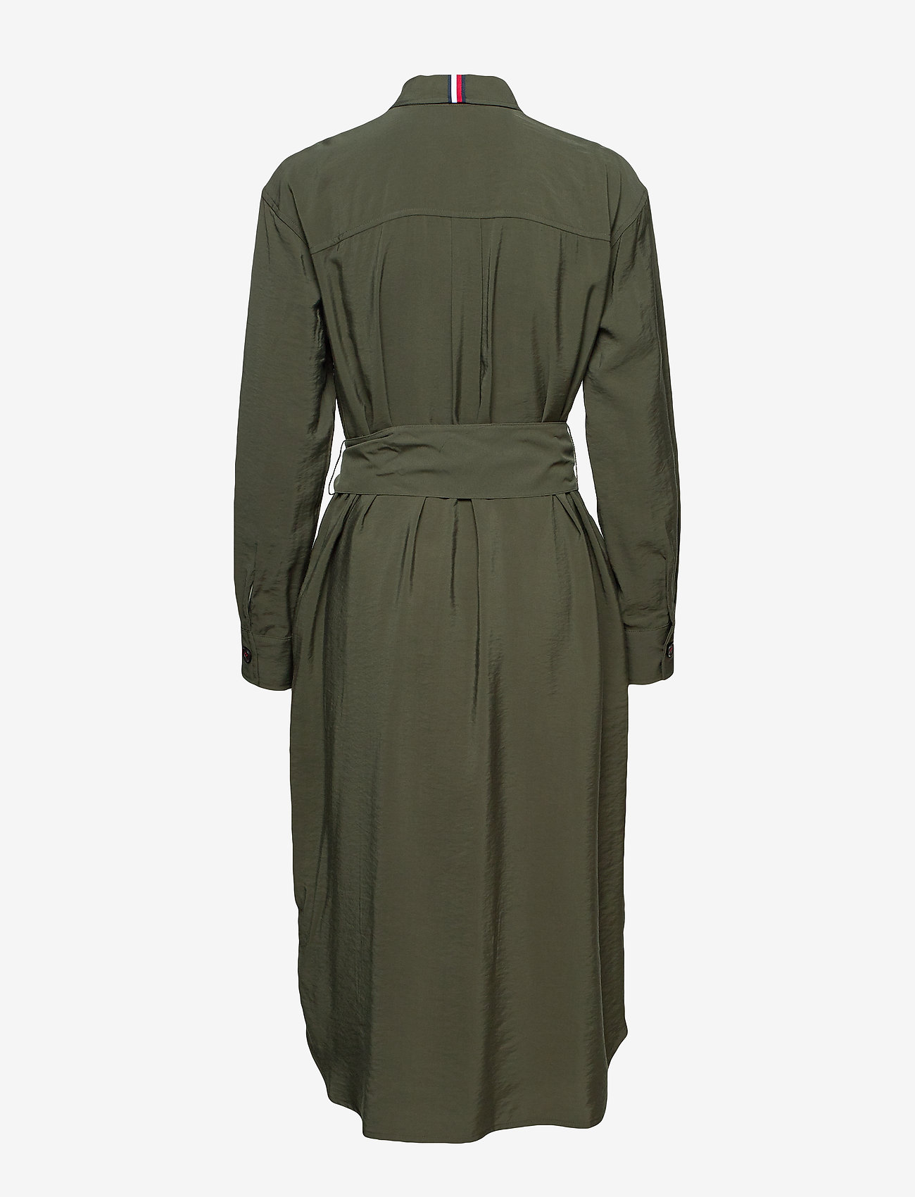 Tommy Hilfiger - FLO DRESS LS WE - army green - 1