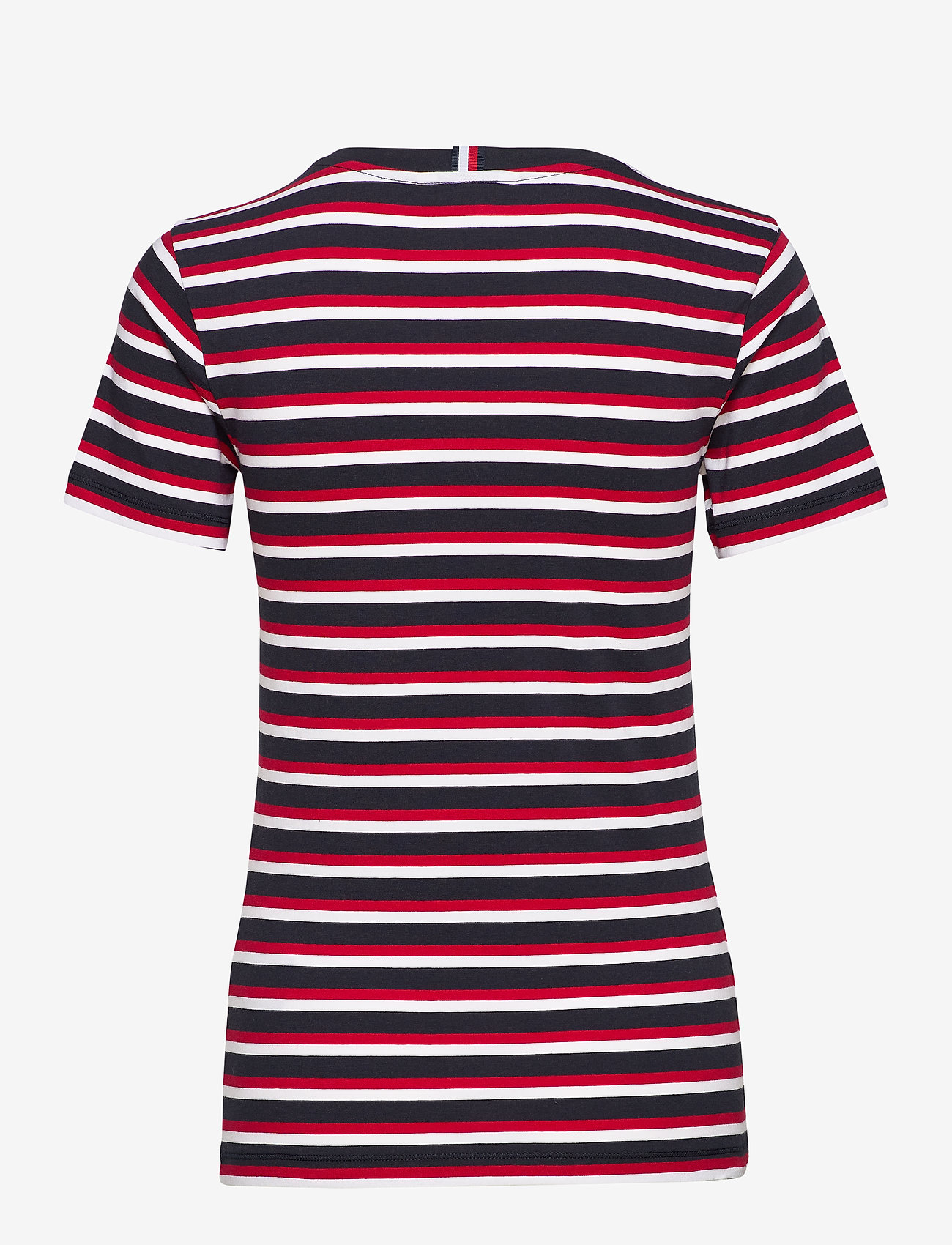 Tommy Hilfiger - TH ESSENTIAL ROUND-NK TOP SS - ombre stp primary red - 1
