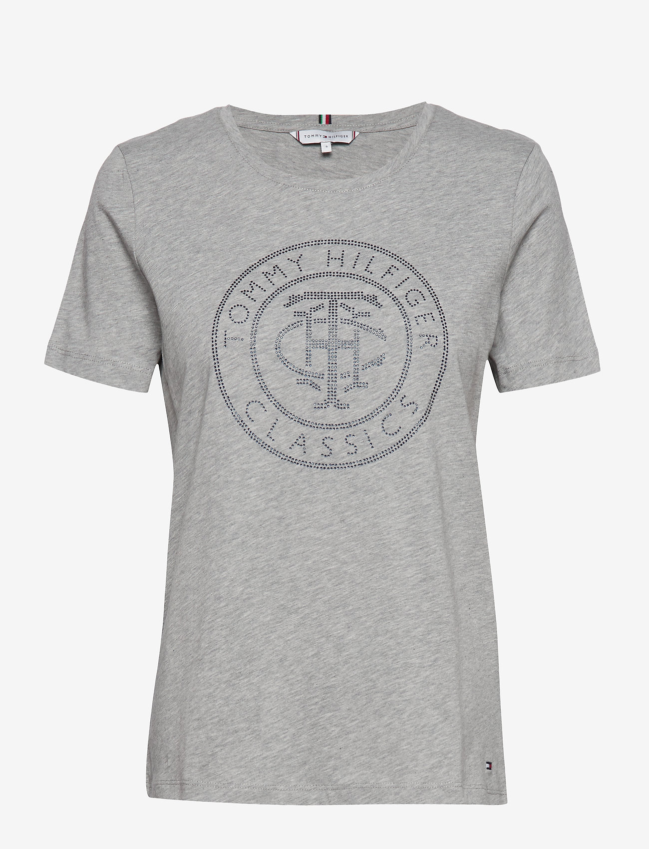 TIARA REGULAR ROUND-NK TEE SS - LIGHT GREY HEATHER