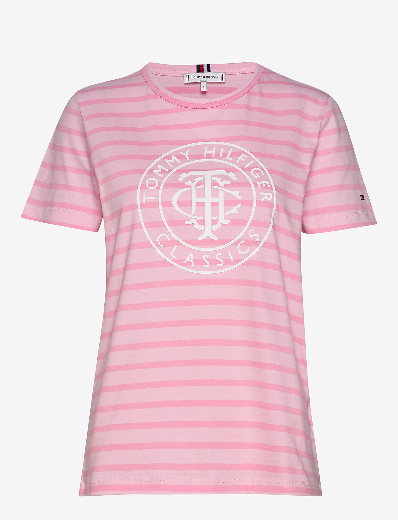 Tommy Hilfiger - TH COOL ESS RELAXED - breton stp /  frosted pink - 0