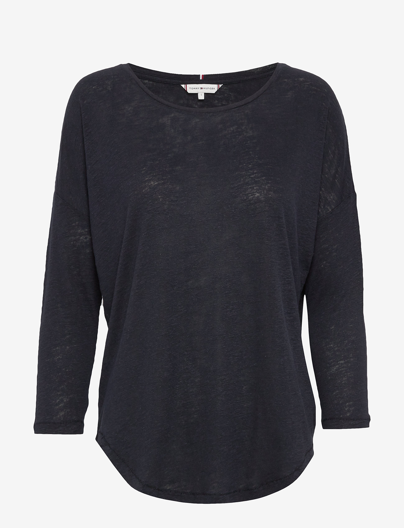 Tommy Hilfiger - TALITA ROUND-NK TOP 3/4 SLV - desert sky - 0
