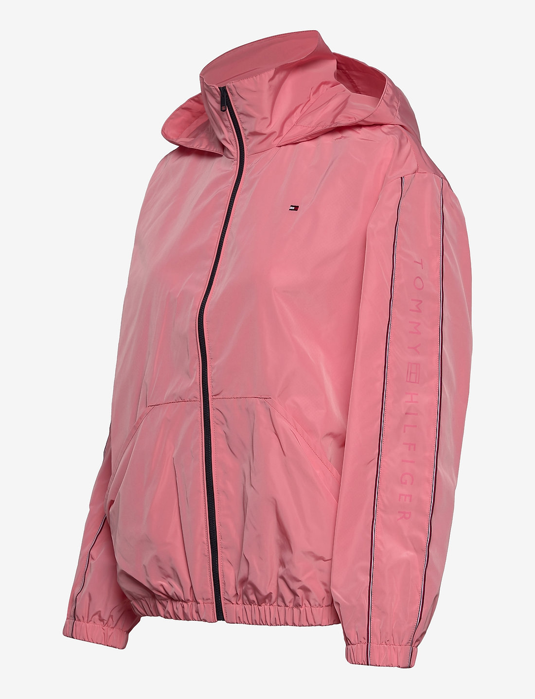 Pink tommy hilfiger sales windbreaker