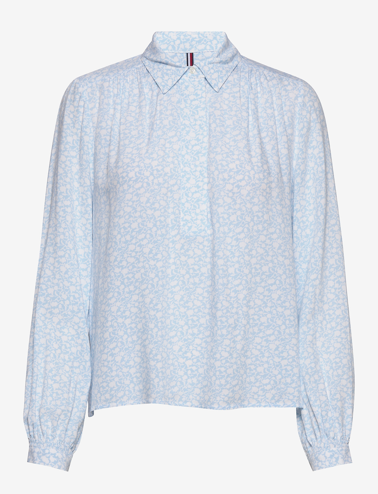 Tommy Hilfiger - DANEE HALF PLACKET BLOUSE LS - posy prt / sail blue - 0