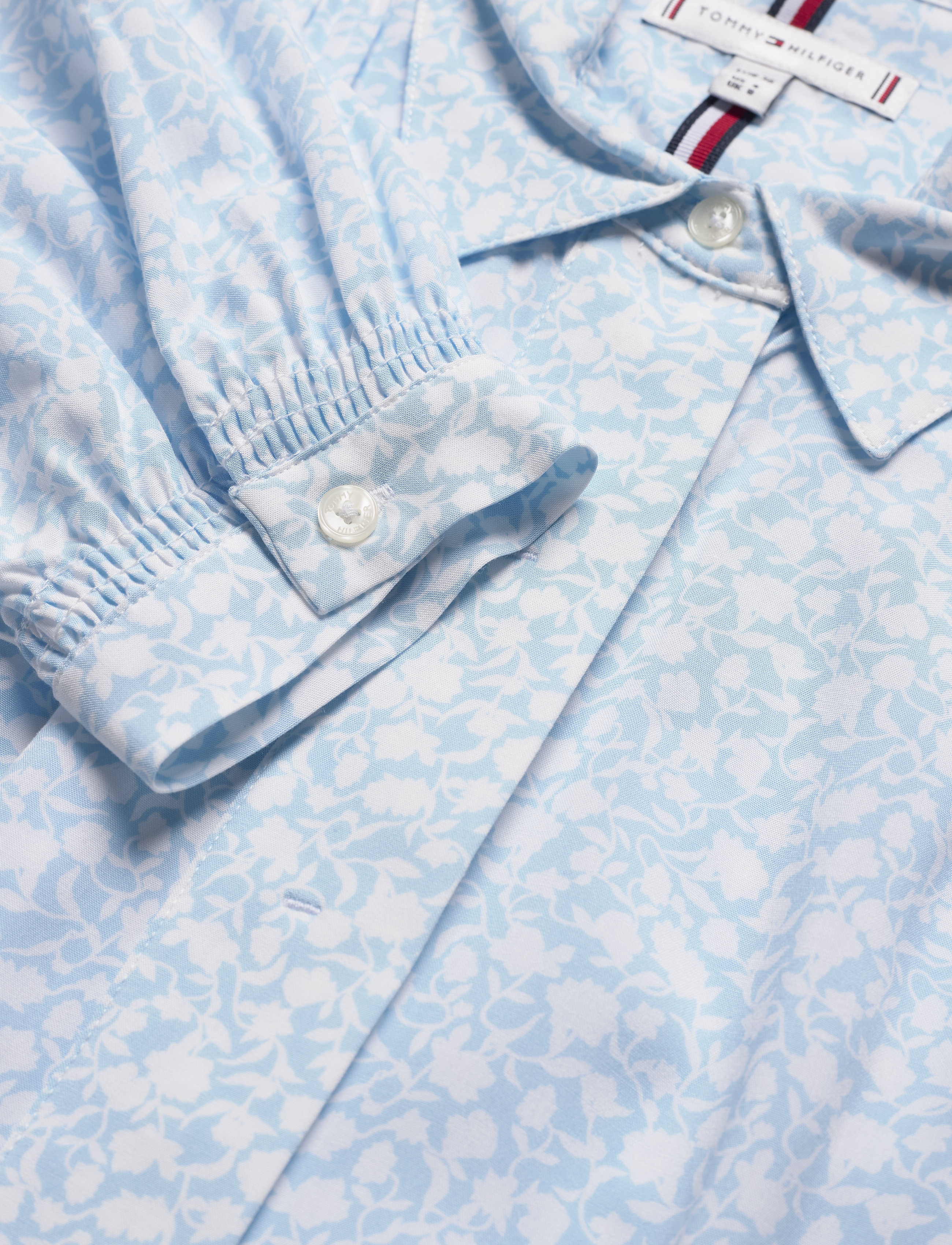 Tommy Hilfiger - DANEE HALF PLACKET BLOUSE LS - posy prt / sail blue - 2