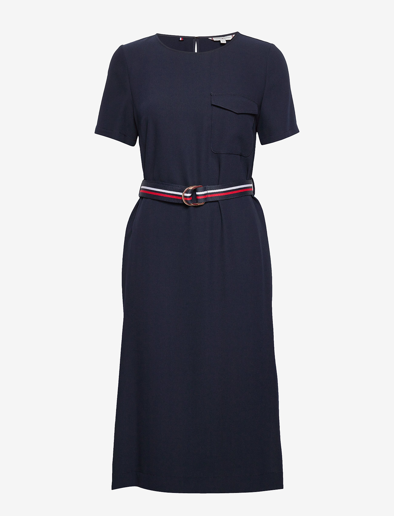 Tommy Hilfiger - POLY TWILL SS DRESS - desert sky - 0