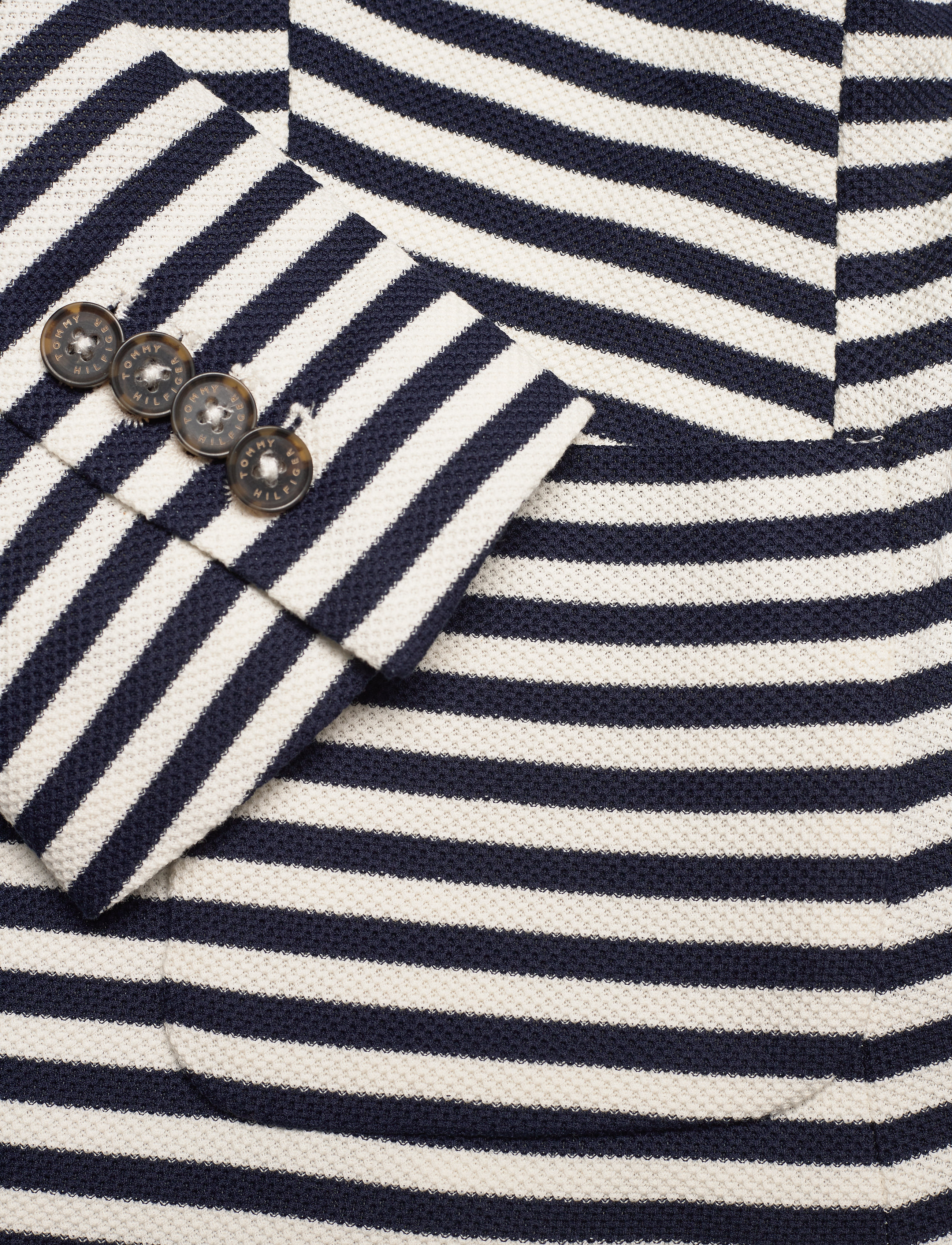 Tommy Hilfiger - BEEHIVE JERSEY SB BL - white/desert sky stp - 3