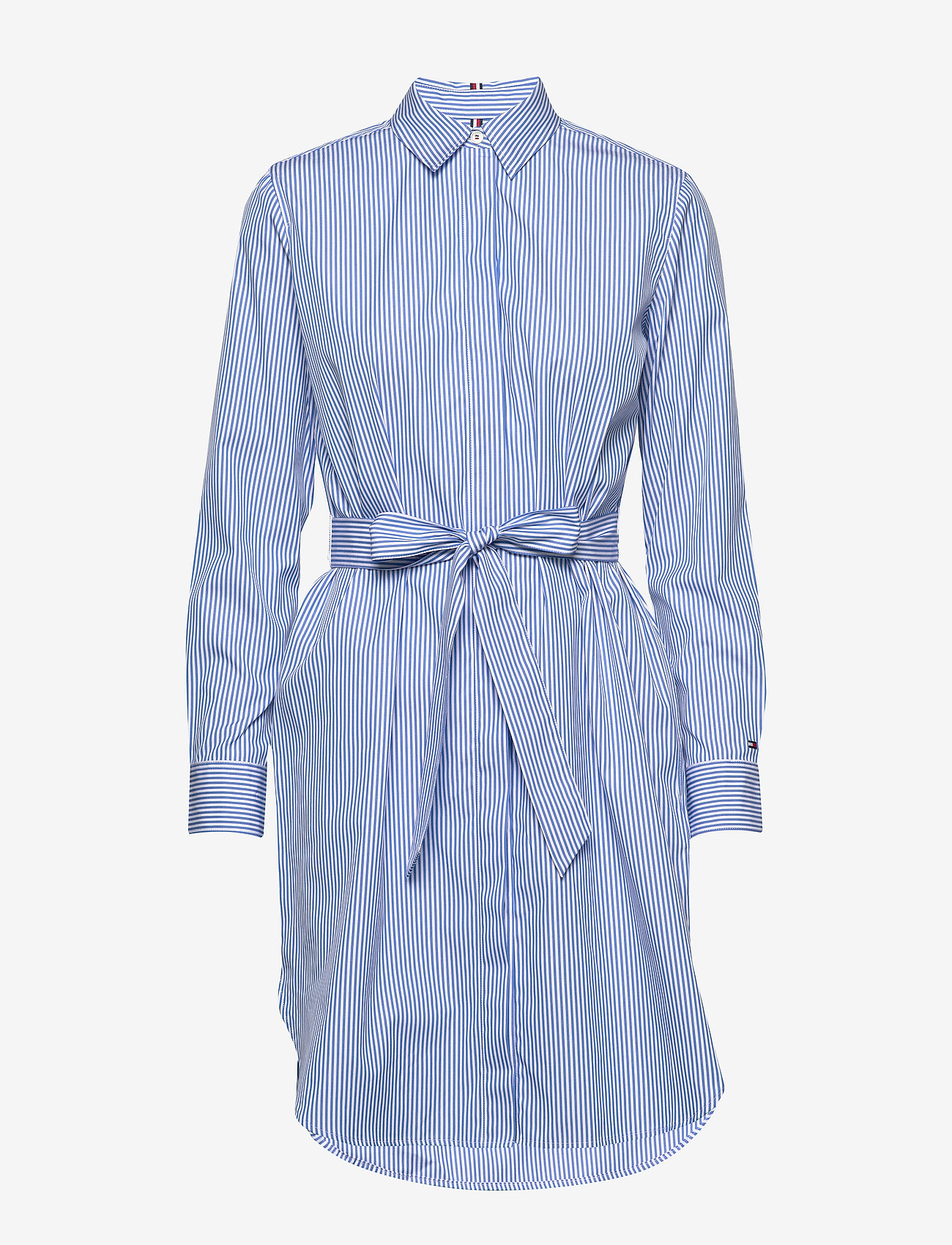Tommy Hilfiger - TH ESSENTIAL SHIRT DRESS LS - yd we stp / copenhagen blue - 0