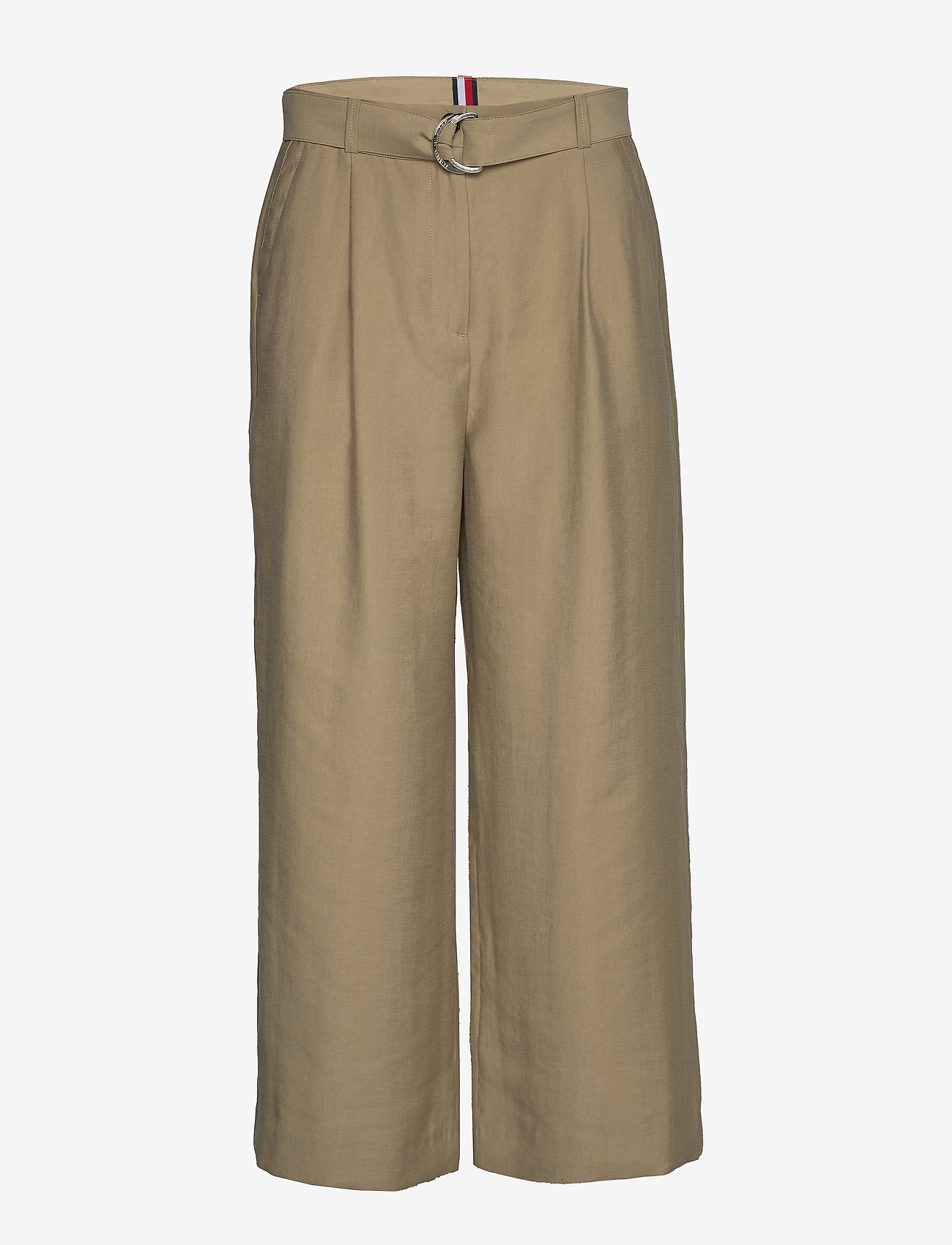 Tommy Hilfiger - TENCEL TWILL WIDE LEG CR PANT - surplus khaki - 0