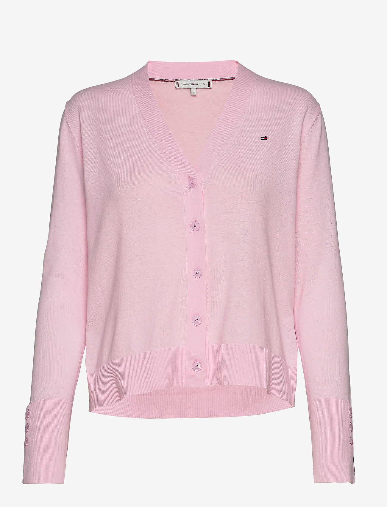 Tommy Hilfiger - LOUA CARDI V-NK SWT LS - pastel pink - 0